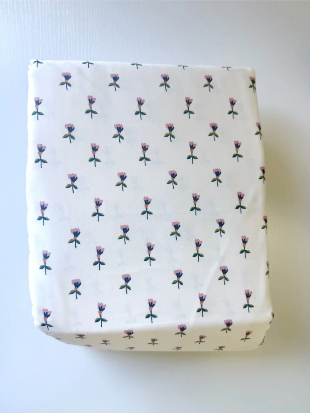 Target Threshold | Tulip Toss Cotton Sateen King Size Flat Sheet Cream New NWOT